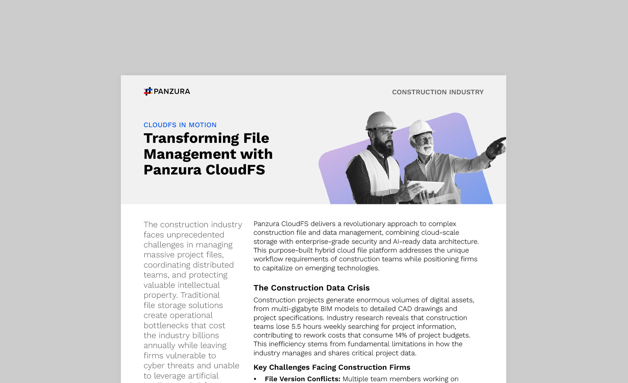 Panzura-Industry-Brief-Construction