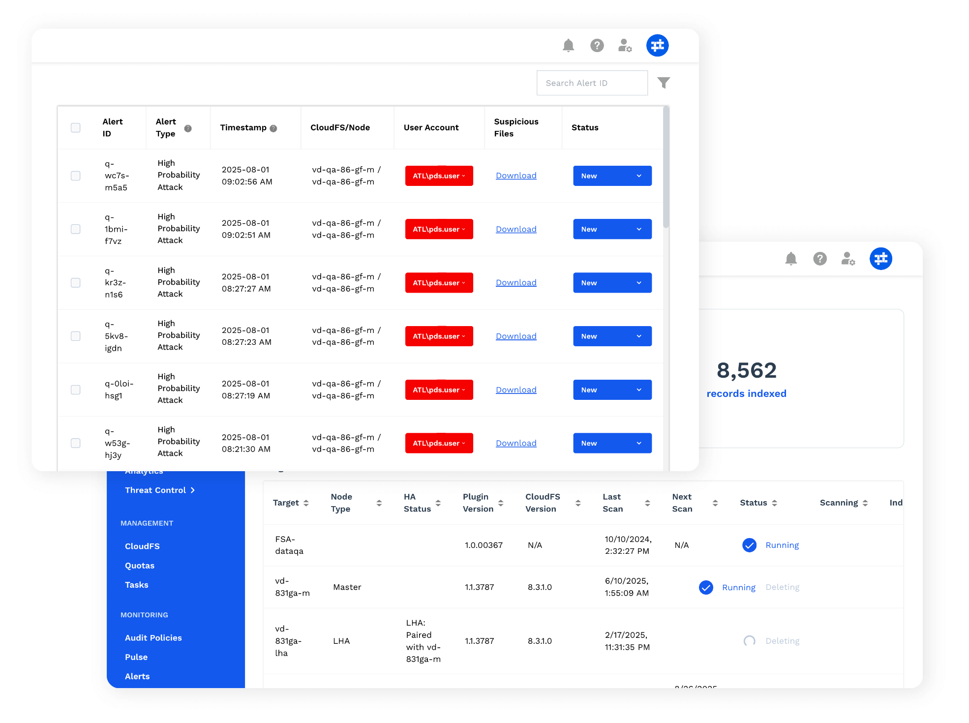 Panzura-Threat-Control-UI