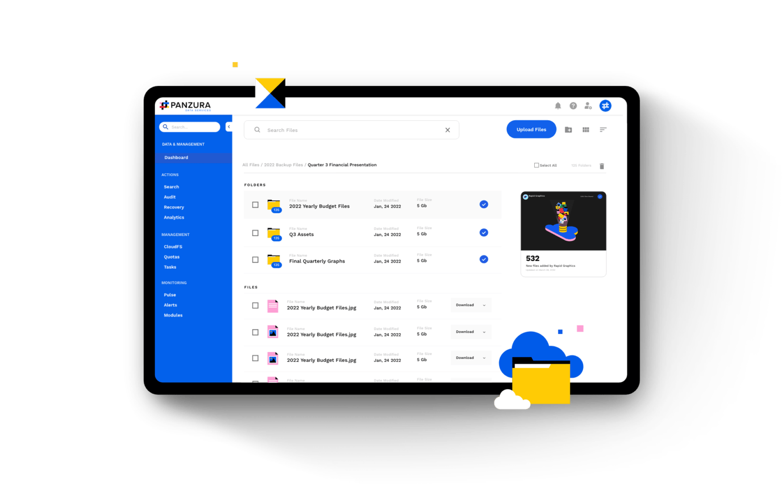 microsoft-azure-panzura-integration-data-services-screen