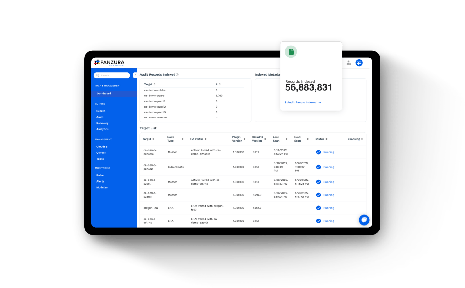 panzura-aws-tablet-screenshot