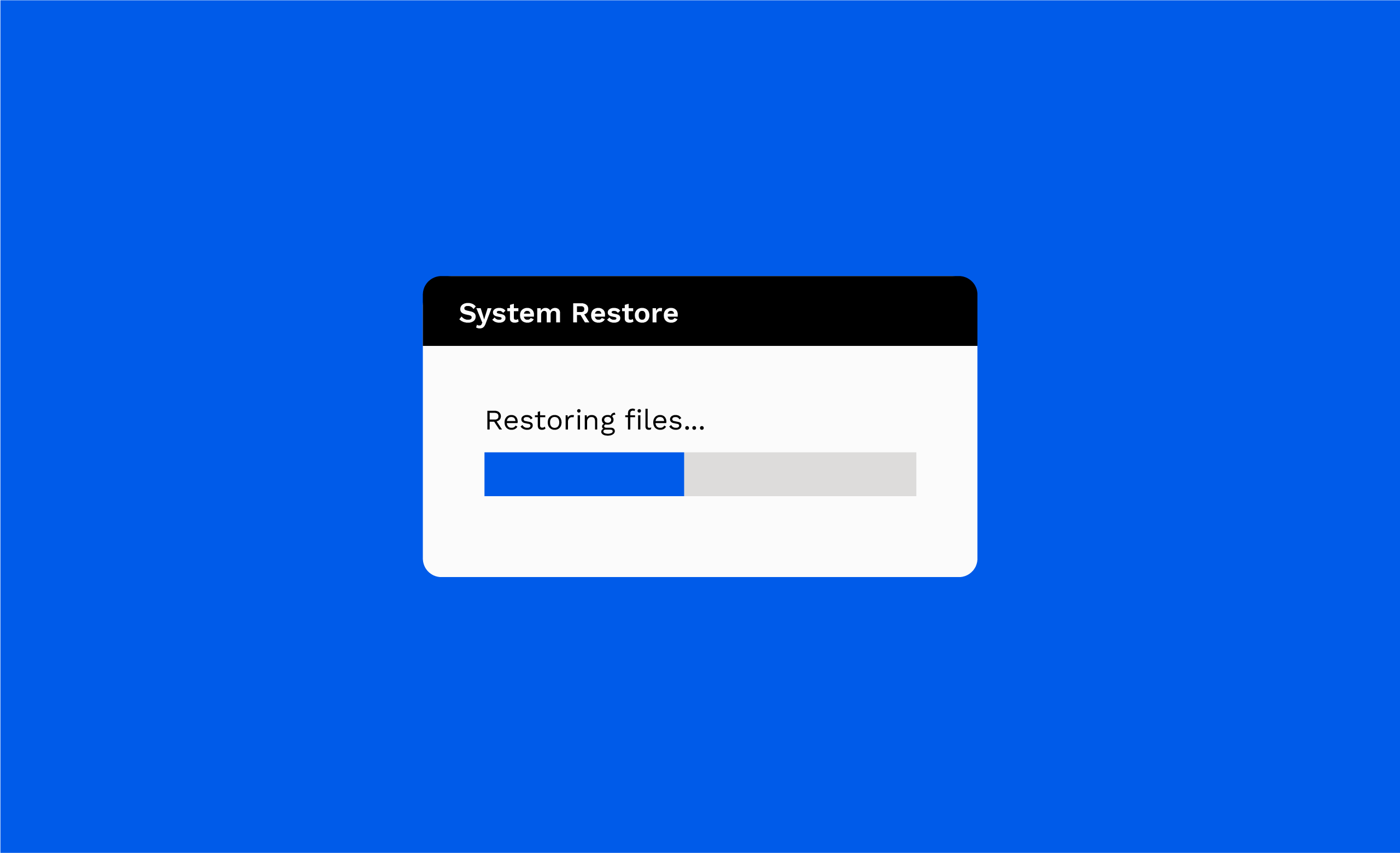 Restoring Damaged Files Fast