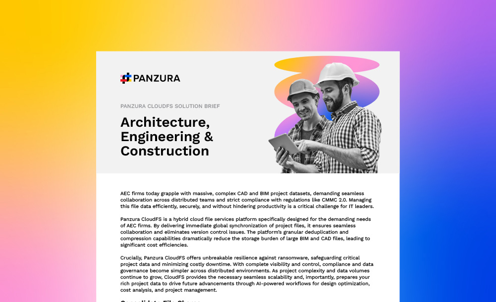Panzura for architecture, engineering & construction