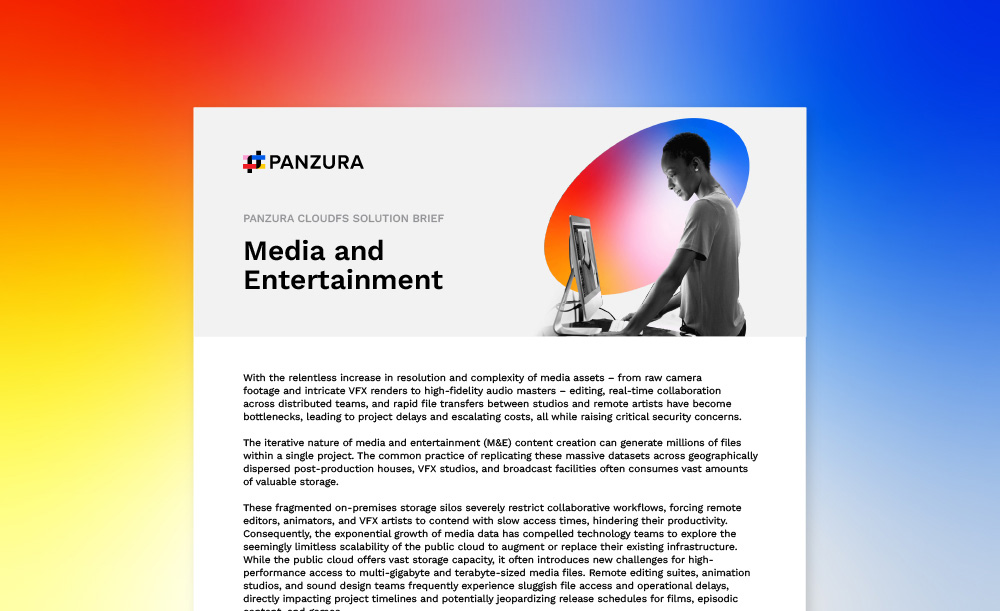 Panzura solution brief — media & entertainment