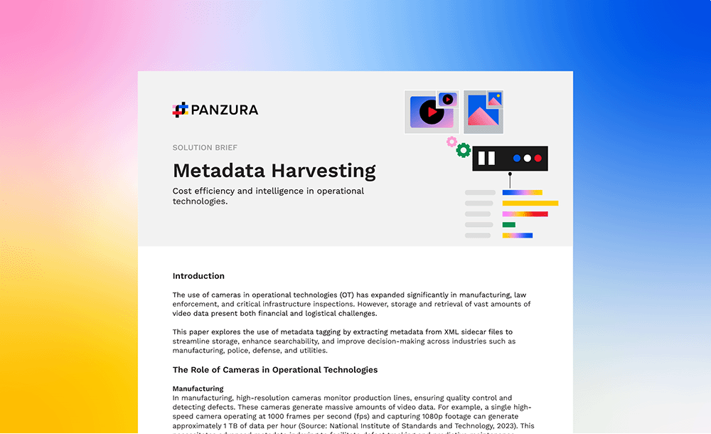 Metadata harvesting - cost efficiency and intelligence in operational technologies — Panzura